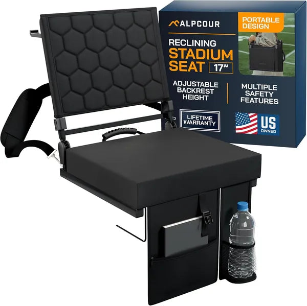Alpcour pliant siège de stade inclinable avec support arrière pour les bleachers