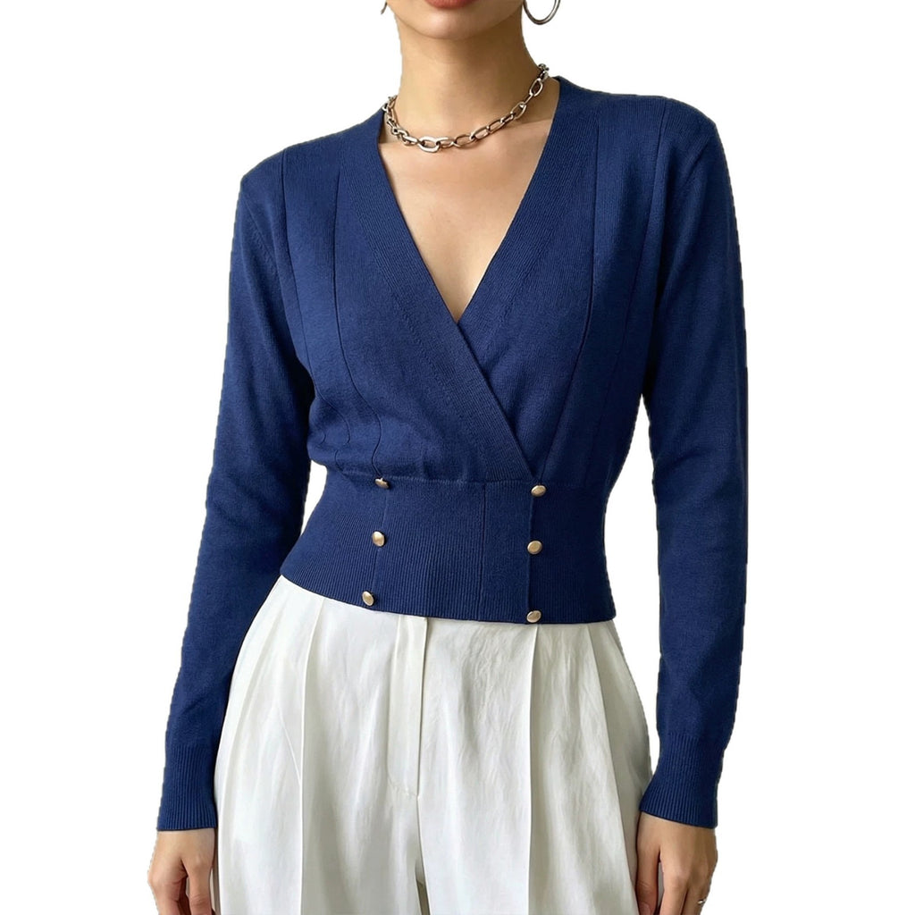 Haut polyvalent tricoté casual pour femmes