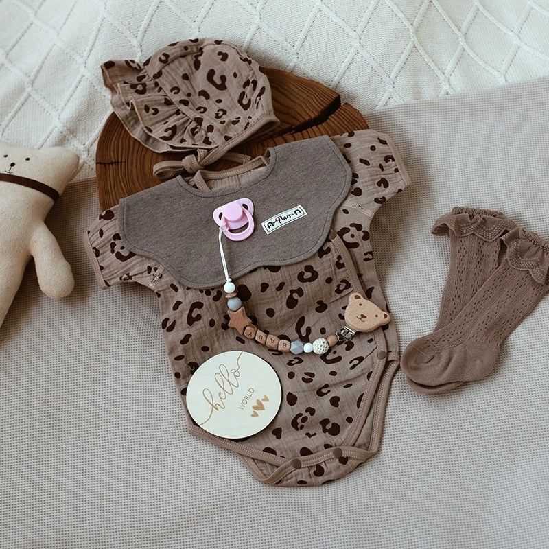Ensemble de vêtements pour bébé garçon et fille à manches courtes
