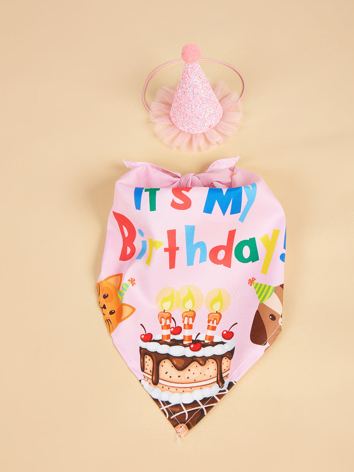 Creative Printing Dog Triangular Binder Birthday Salive Serviette Accessoires