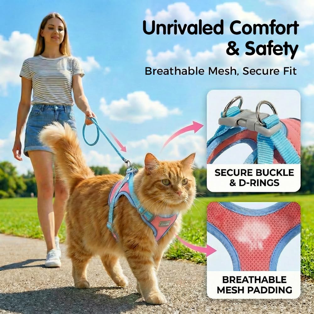 Cat harness and leash