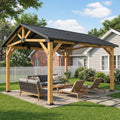 13 x 11 Canopée Gazebo à toit métallique galvanisé