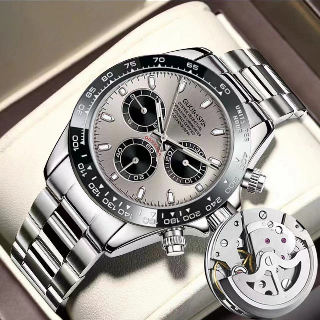 Montre homme mécanique avec montre Quartz Calenda