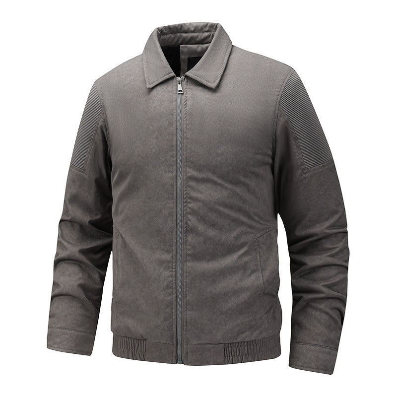 Station indépendante Automne et hiver Lavé Vieux Lapel Veste de Moto pour Homme St American