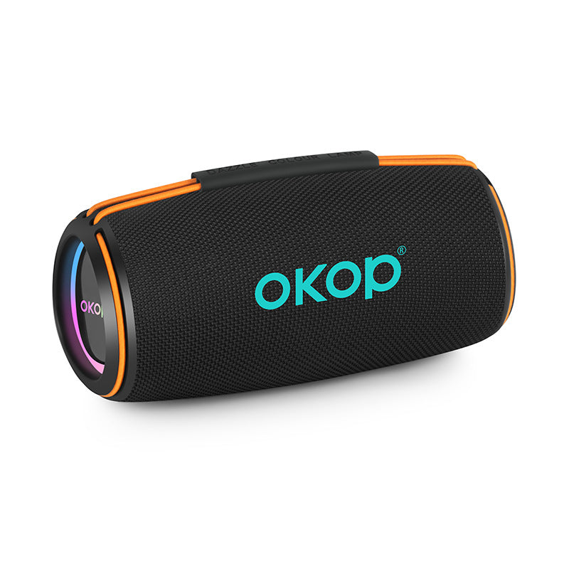 KP-810 Modèle Haut-parleur Bluetooth portable avec RGB lumières colorées Fente de carte basse lourde et