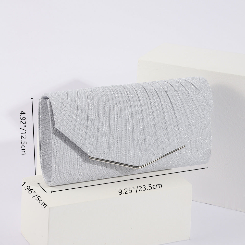 Clutch de soirée pour femmes vintage avec sac d'oreiller en lambeaux Socialite Party Banquet Tote