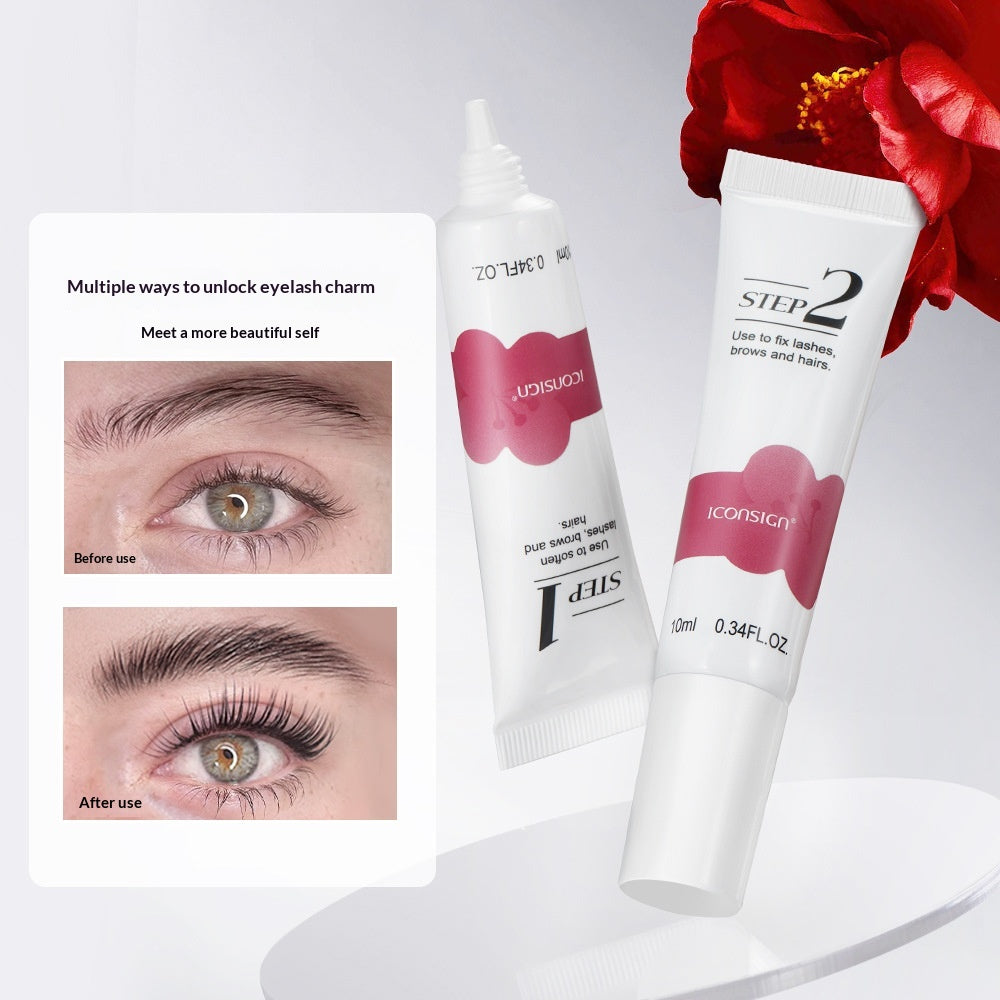 2-en-1 Huile de Camellia Perm Vegan Keratin Lift
