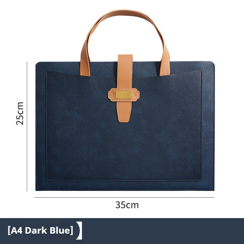 A4 Dossier de document Sac de document en cuir