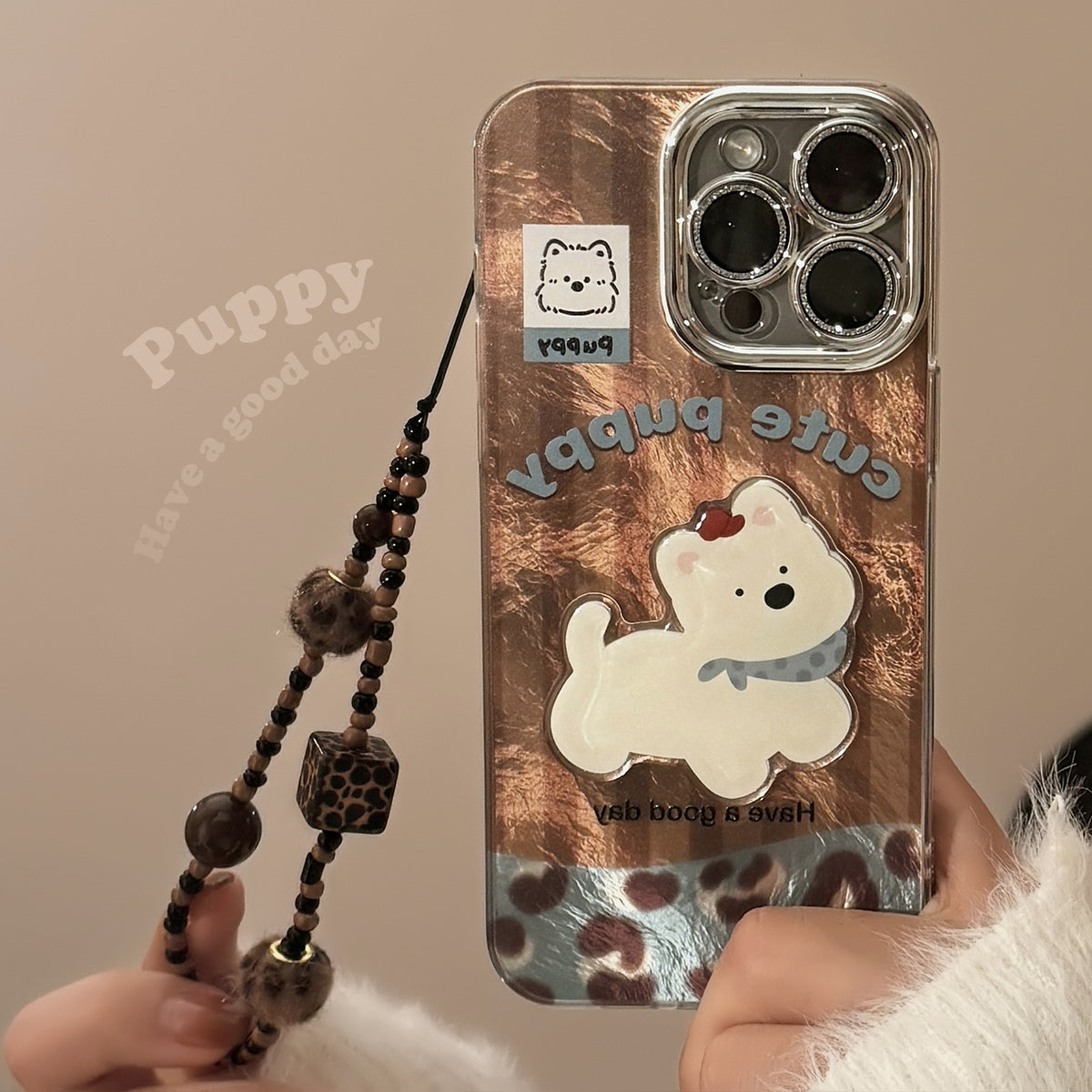 West Highland Phone Case 13 Leopard Print Lanyard 14 Retro Glitter Powder