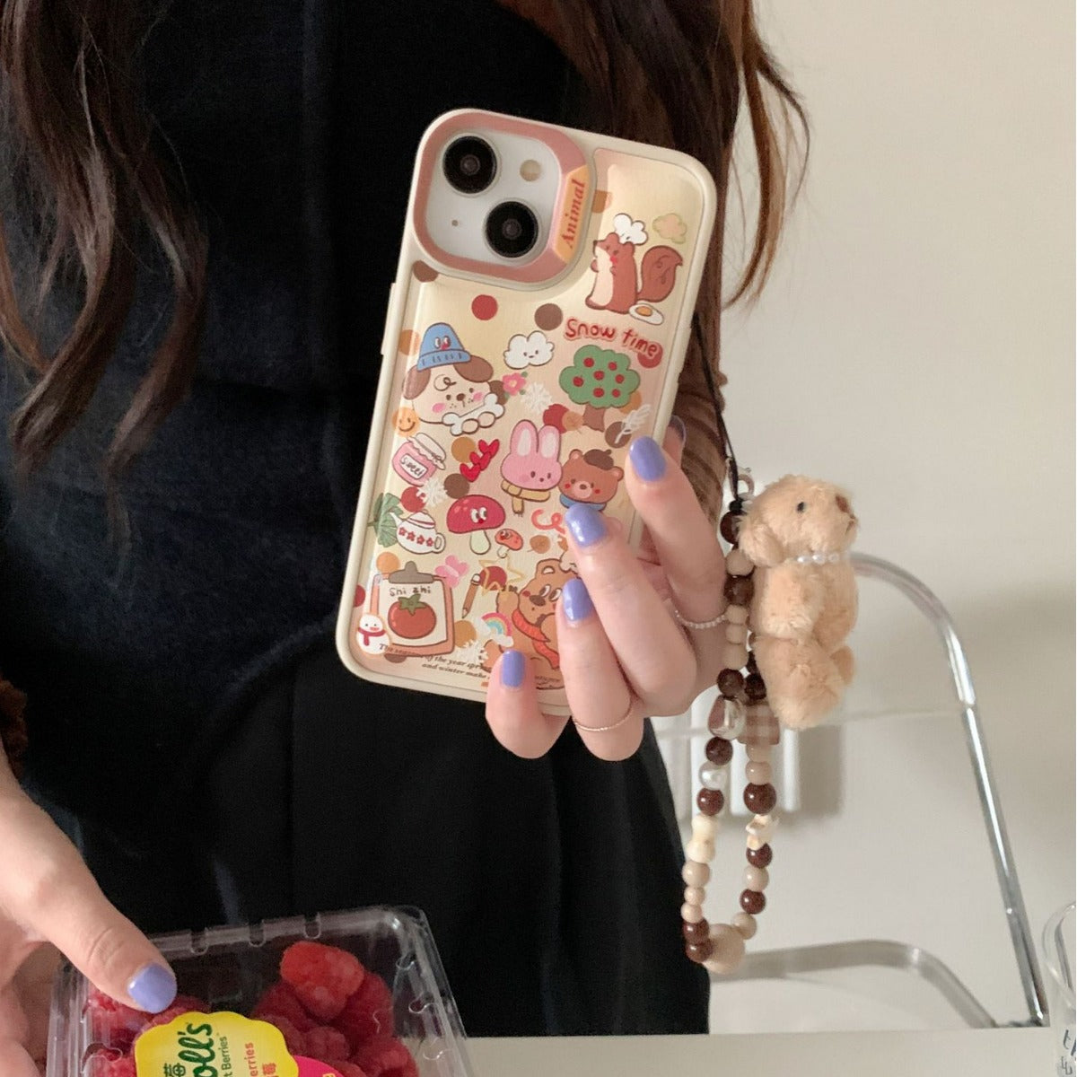 Mignon plein écran Graffiti Rabbit Phone Case