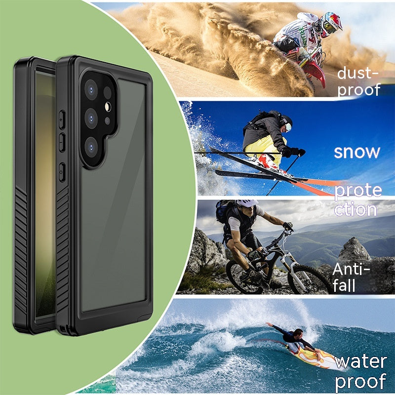 Coque de téléphone étanche en plastique Sports extérieurs Couverture de protection scellée résistante aux chutes