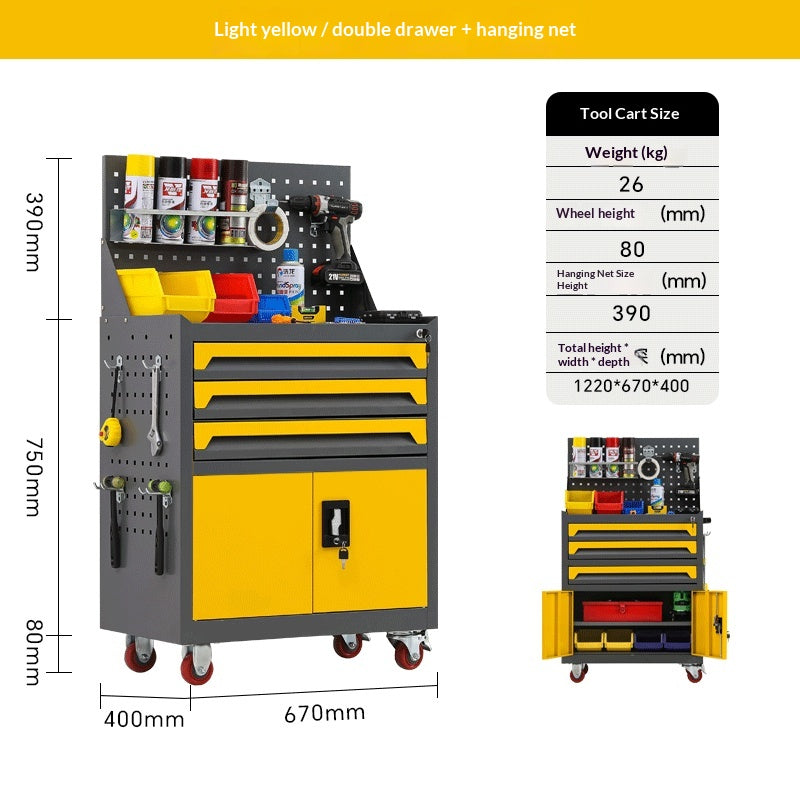Industrie de la réparation de matériel Coffret à outils mobiles robustes avec tiroirs