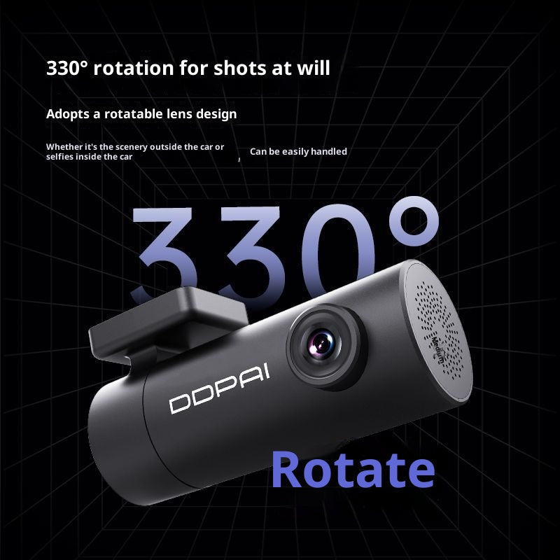 Mini Lite Driving Recorder 1296p Ultra-clair vision nocturne sans ligne de stationnement panoramique Surv