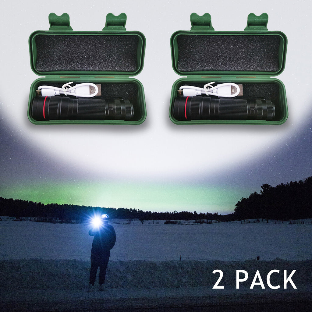 250000LM USB lampe de poche rechargeable LED Mini stylo lampe tactique torche petite lampe