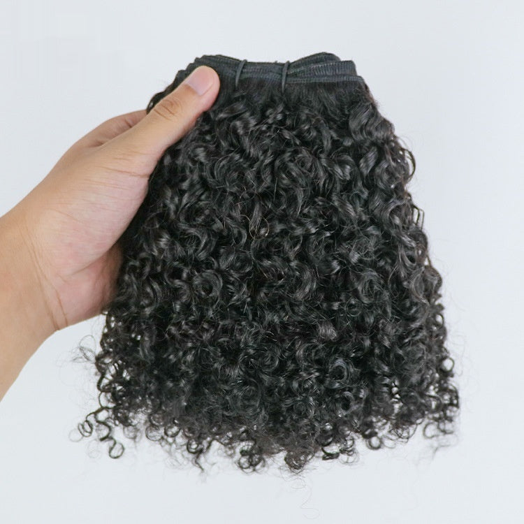 Brosse de cheveux humains bouclés de 4mm