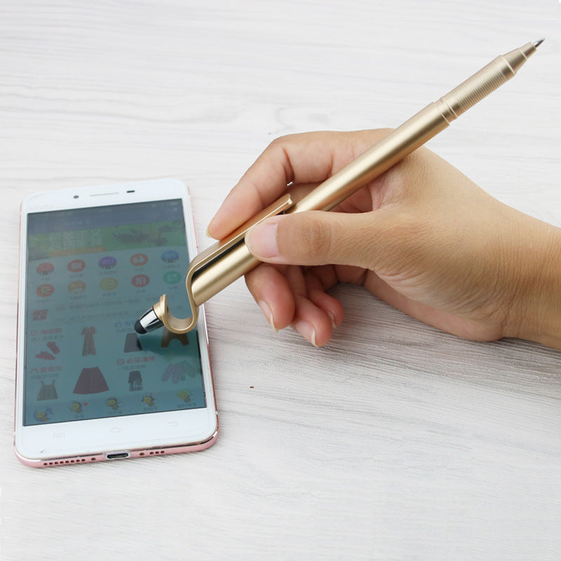Stylo d'écran tactile pour support de téléphone mobile multifonction