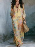 Women's Fresh and Flowy Printed Retro Dress