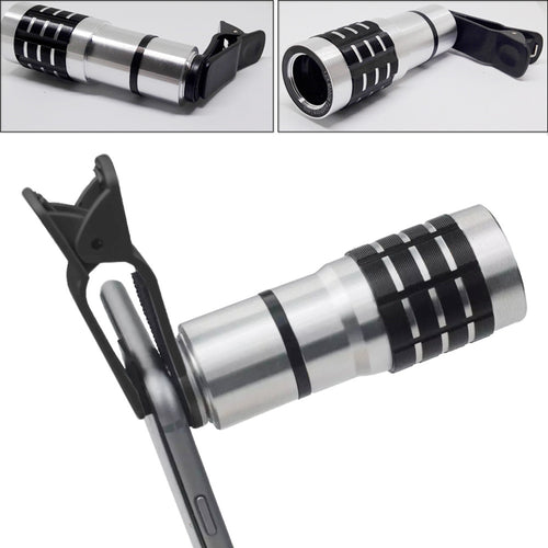 12 fois objectif télescopique col universel clip téléphone cellulaire accessoires 12X haute définition