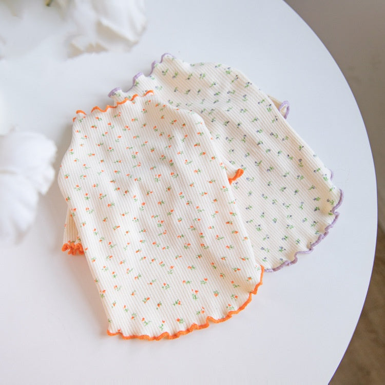 Pet apparel at the base, floral pattern
