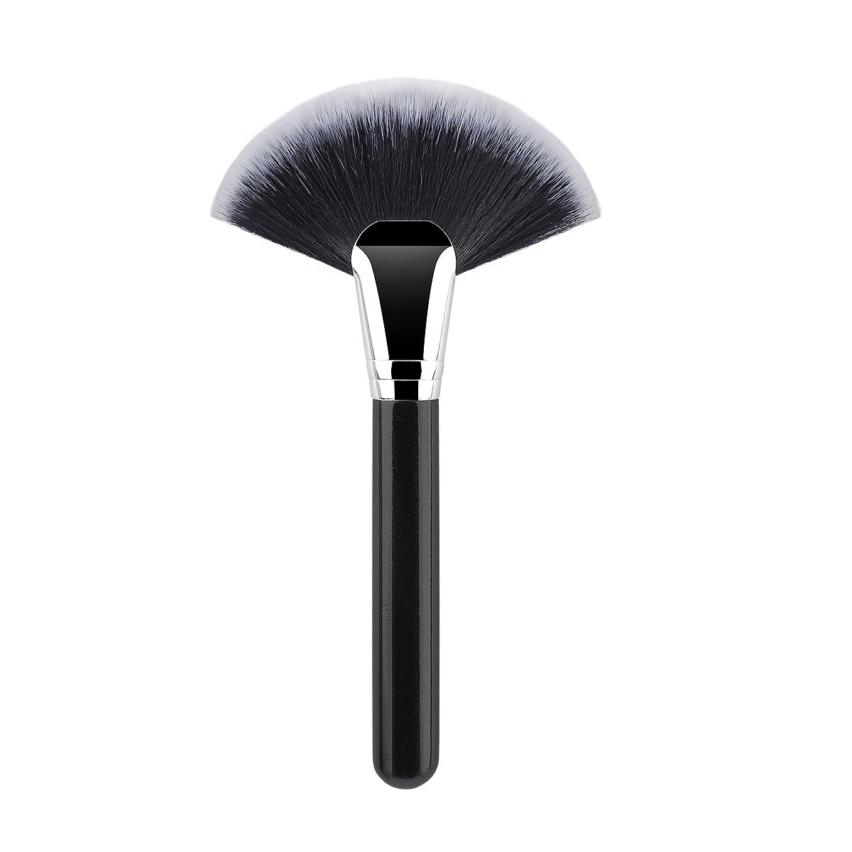 Brosse haute lumière en forme d'éventail avec bristles en fibre fine
