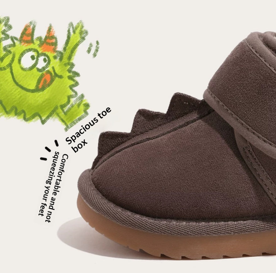 Bottes de neige bébé style nord-est avec doublure en polaire pour l'hiver