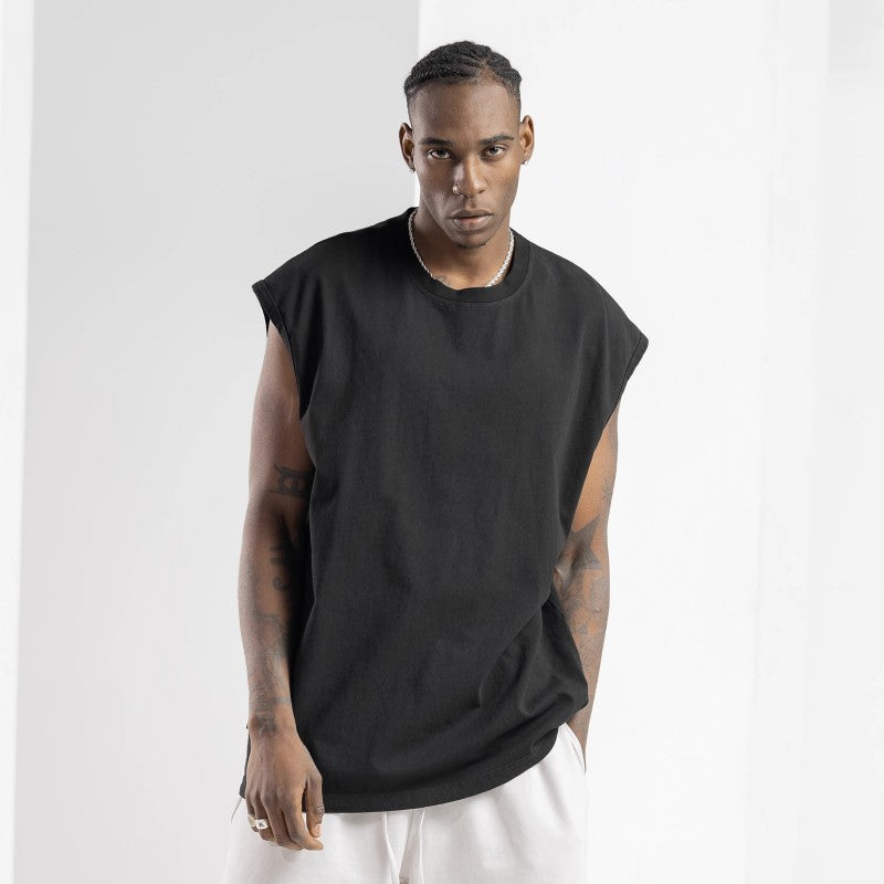 Undershirt en coton massif pour homme Saison d'été