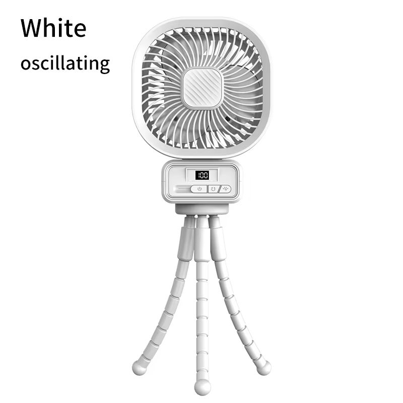 Octopus Ventilateur 3 vitesses USB rechargeable avec lumière