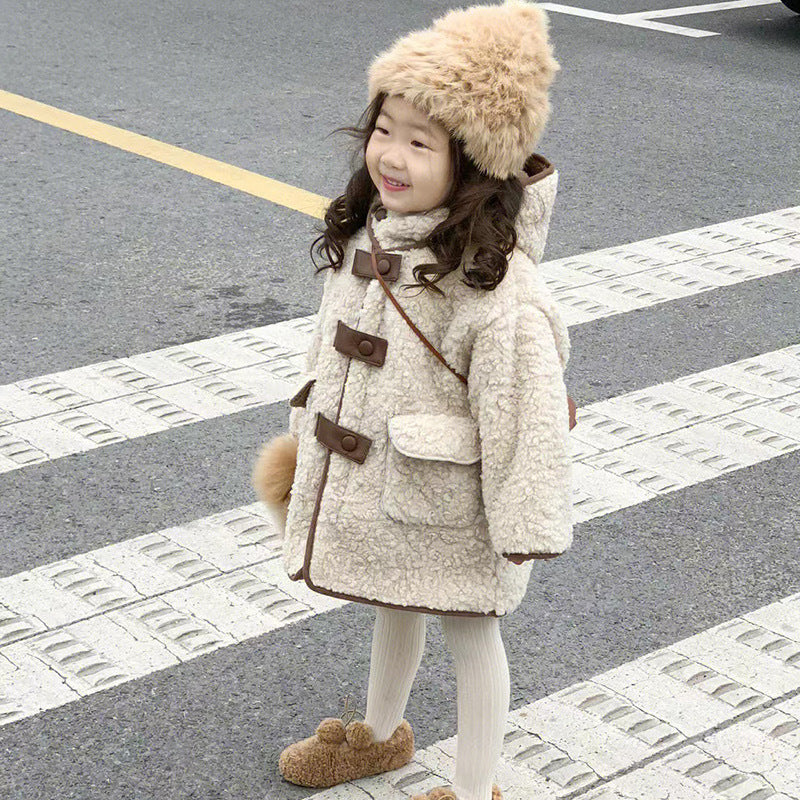 Chandail à capuche tendance de style occidental avec tige de fourrure