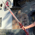 Chixiao Longquan Shuanglong Sword Une pièce Dragon Spine Blade Alliage Hilt Bois massif Scabb