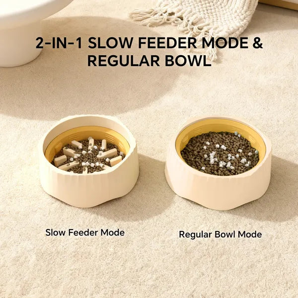 White Dual-usage Slow Food Bowl
