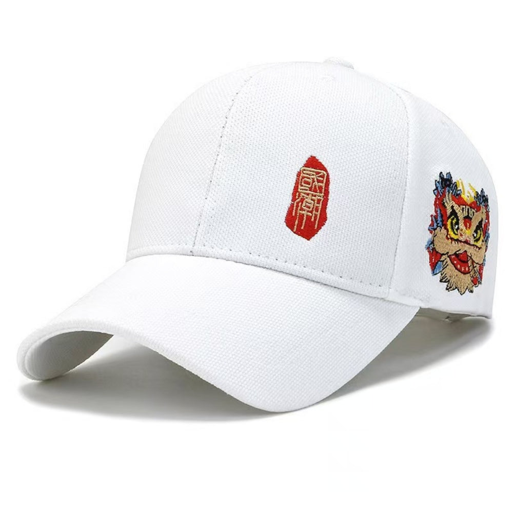 Tendance nationale Lion-pattern Casquette de baseball - Respirant Casquette de baseball dur pour le printemps et