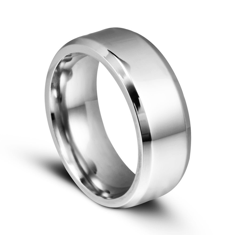 Bague en titane de 8 mm