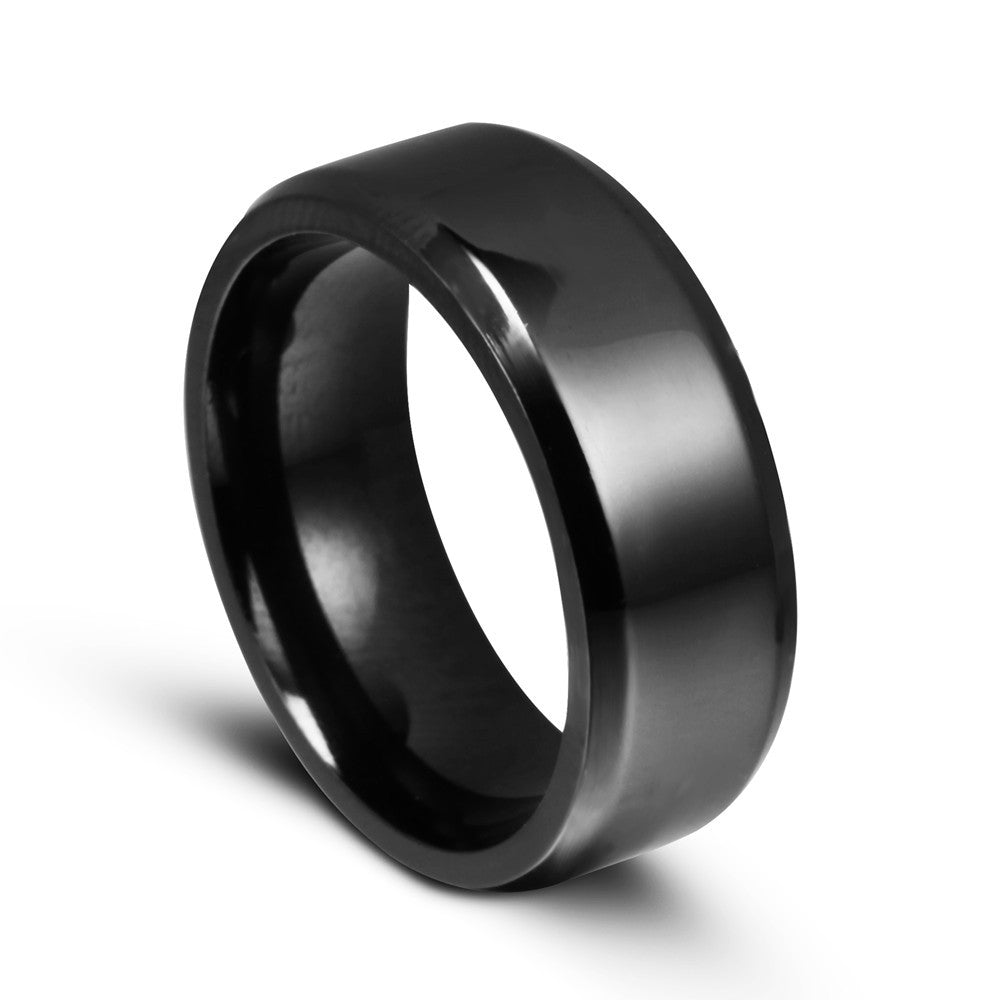 Bague en titane de 8 mm