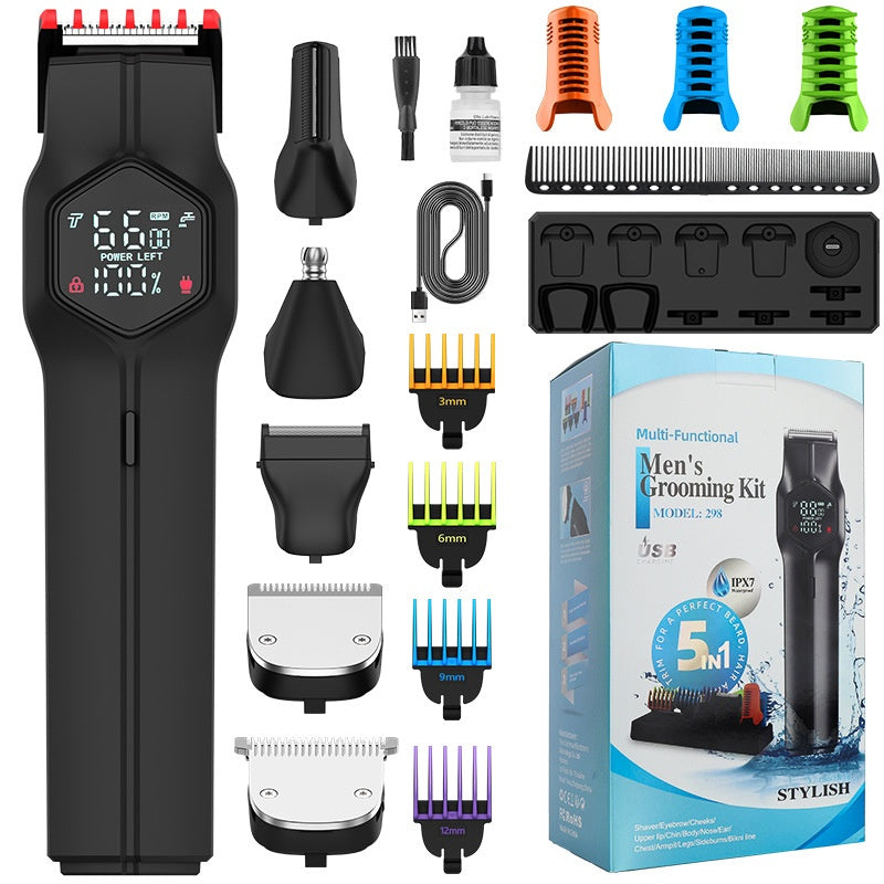 Cutter magnétique tête cinq-en-un homme Clipper de ménage costume