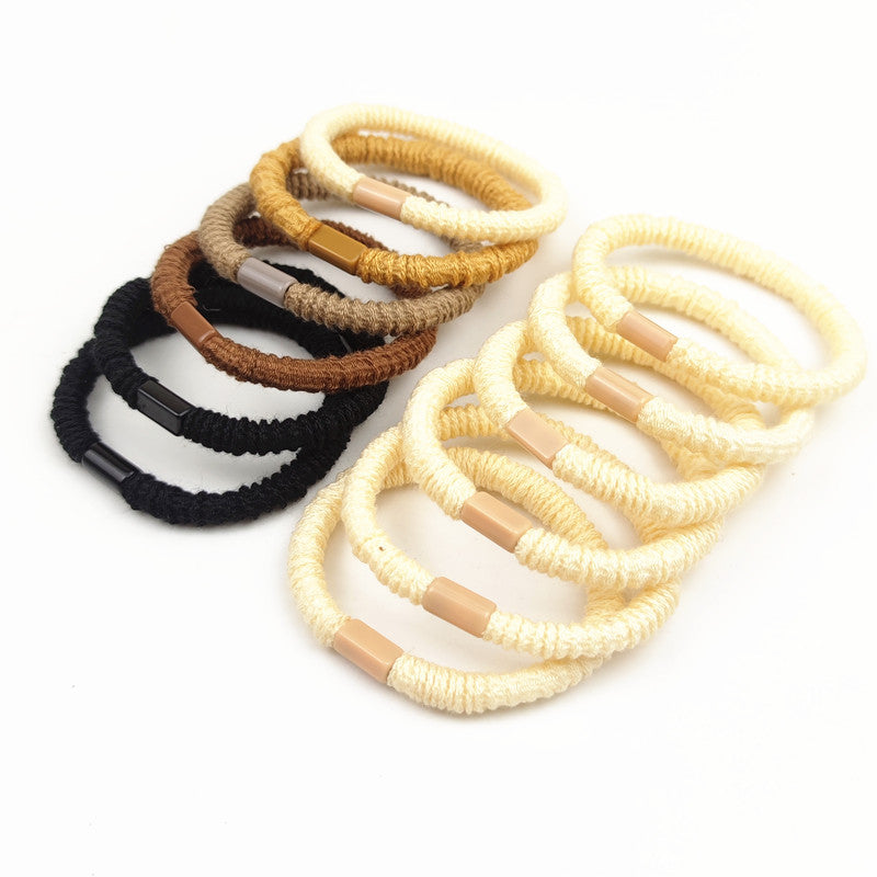 Simple haute élastique bande de cheveux pour les femmes cheveux bandes de cheveux en cuir plus petit