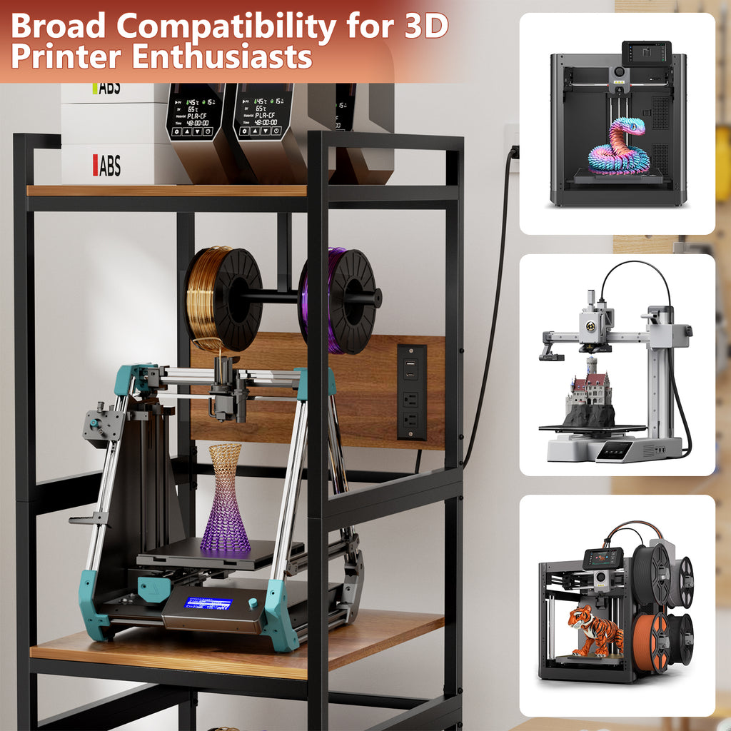 Support d'imprimante 3D avec stockage filament
