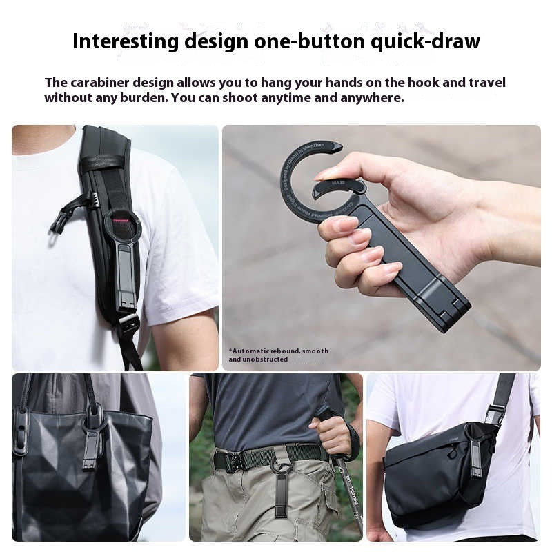 Portable Photography Climbing Button Carabiner Porte-Téléphone Mobile
