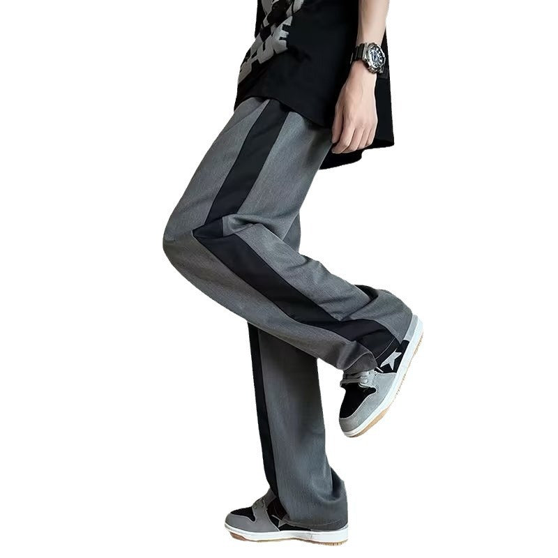 Pantalons à bloc de couleur avec un doux drapée Feelversatile tendance et occasionnel