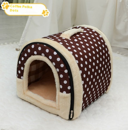 Poignée portative Pet Bed Petit et moyen lit chaud Kennel