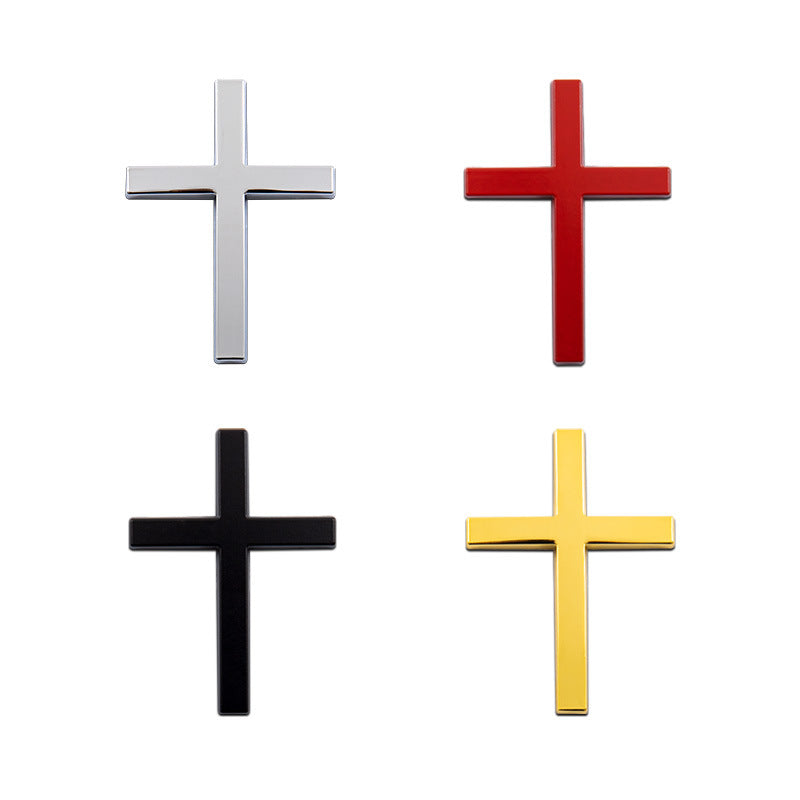 Autocollant en métal 3D Cross Bumper Stickers