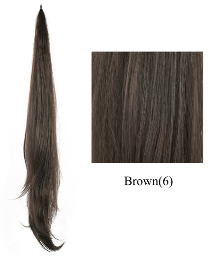 Flexible Synthétique Long Ponytail Enveloppé autour de Polonais Curly Ponytail Pour les femmes