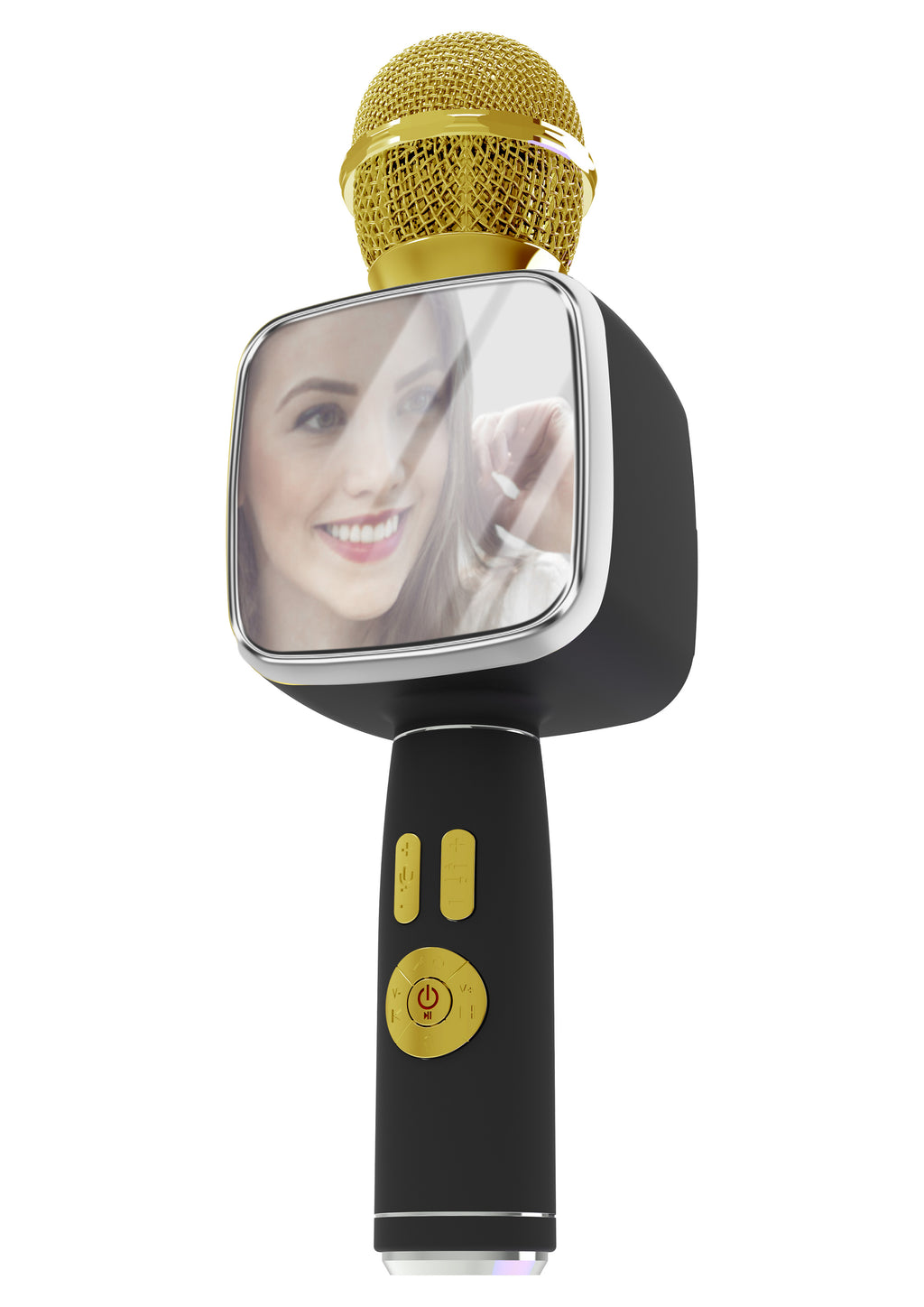 KP-M111 Microphone Bluetooth sans fil Accueil Karaoke Speaker Condenser Mic All-in-One In-Sto