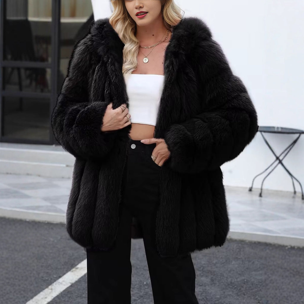 Autumnwinter européen et américain Faux Fur Warm Plush