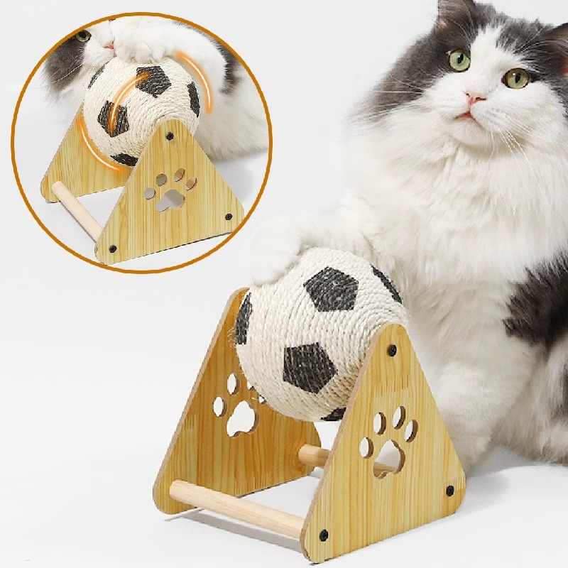 Plancher vertical en bois Panneau de grattage Cat résistant à l'usure Pas de pellicule