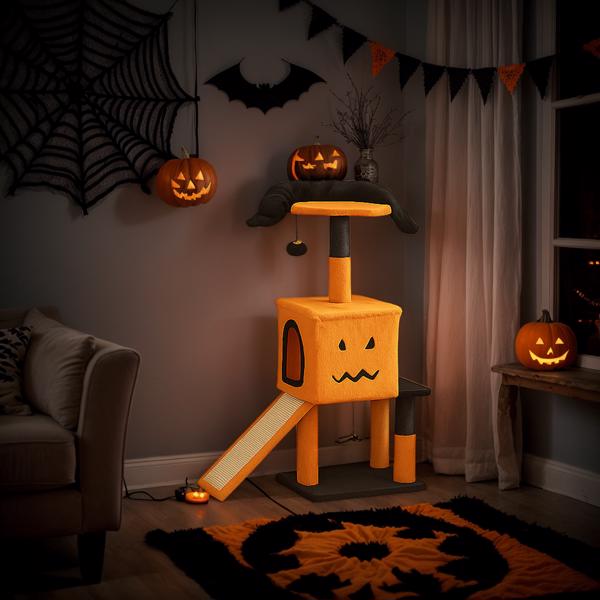 Arbre de chat d'Halloween de 39.4 pouces