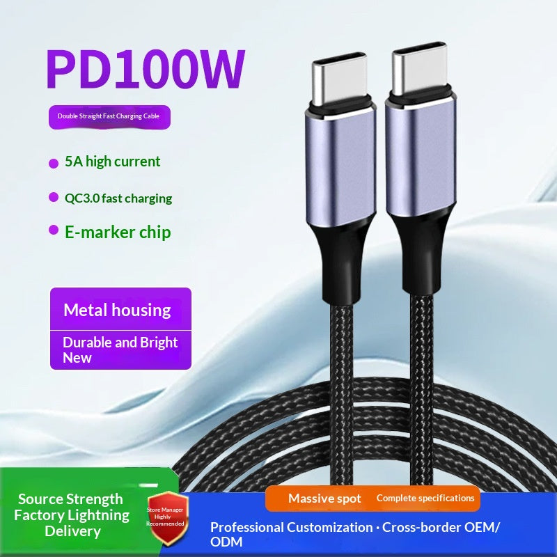 Câble USB-C to USB-C à double port