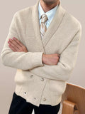 Chandail à col V haut de gamme Hommes Retro Slim-Fit Sweater Sweater Manteau mode pour hommes