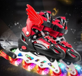 Garçon Fille Enfants Patins en ligne Taille réglable Flash Roller Bottes de patinage pour enfants