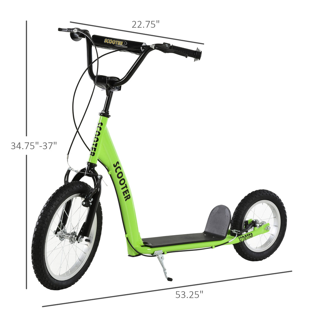 Scooter jeune avec barre réglable