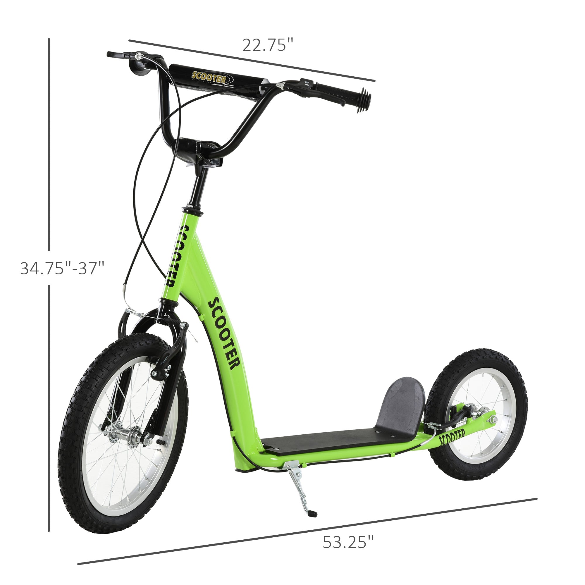Scooter jeune avec barre réglable